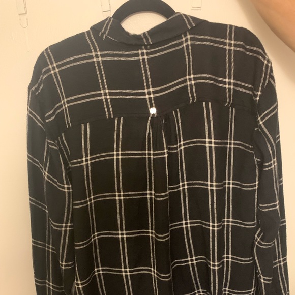 RUNS SMALL Rip Curl Seabird black flannel shirt - Picture 8 of 9